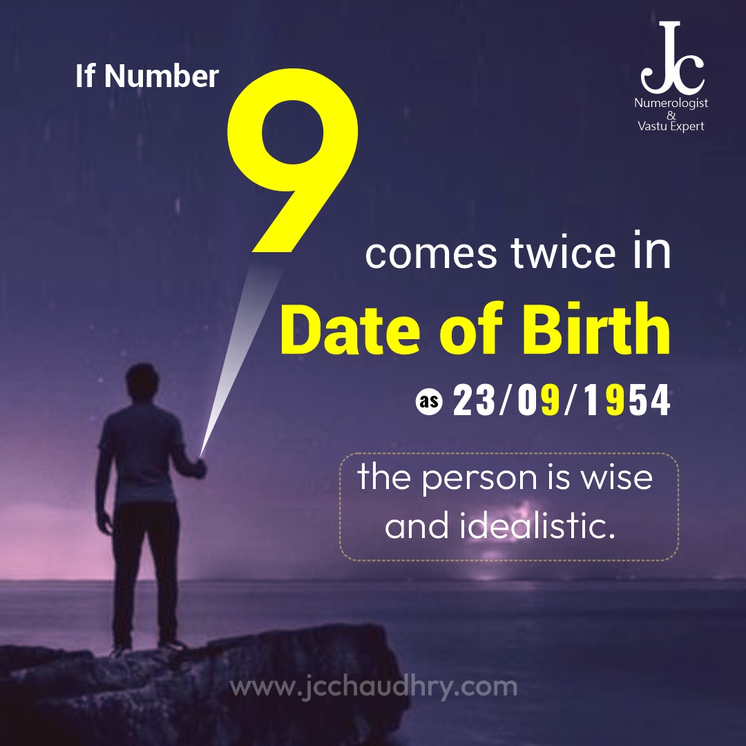 jc_chaudhry's tweet image. Repeated Number 9 in date of birth can have several impacts on a person's life. If Number 9 comes thrice, the person is caring but becomes easily frustrated.

#jcchaudhrynumerology #numberman #chinesenumerology #loshugrid #numerology #repeatnumbers #Number9