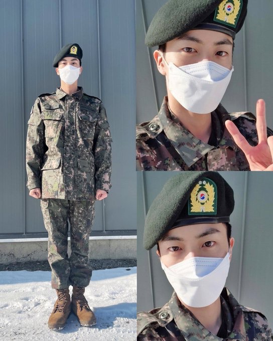 Seokjin now that you’ve tell us you’re enjoying the military life & now you graduated as an apprentice, I feel so relief, WE ARE SO PROUD OF YOU JIN
Commander Jin😍
중대장훈련병_석진아_수고했어
이제부터_조교김석진
우리의우주_석진아사랑해
#BestMusicVideo #YetToCome #iHeartAwards