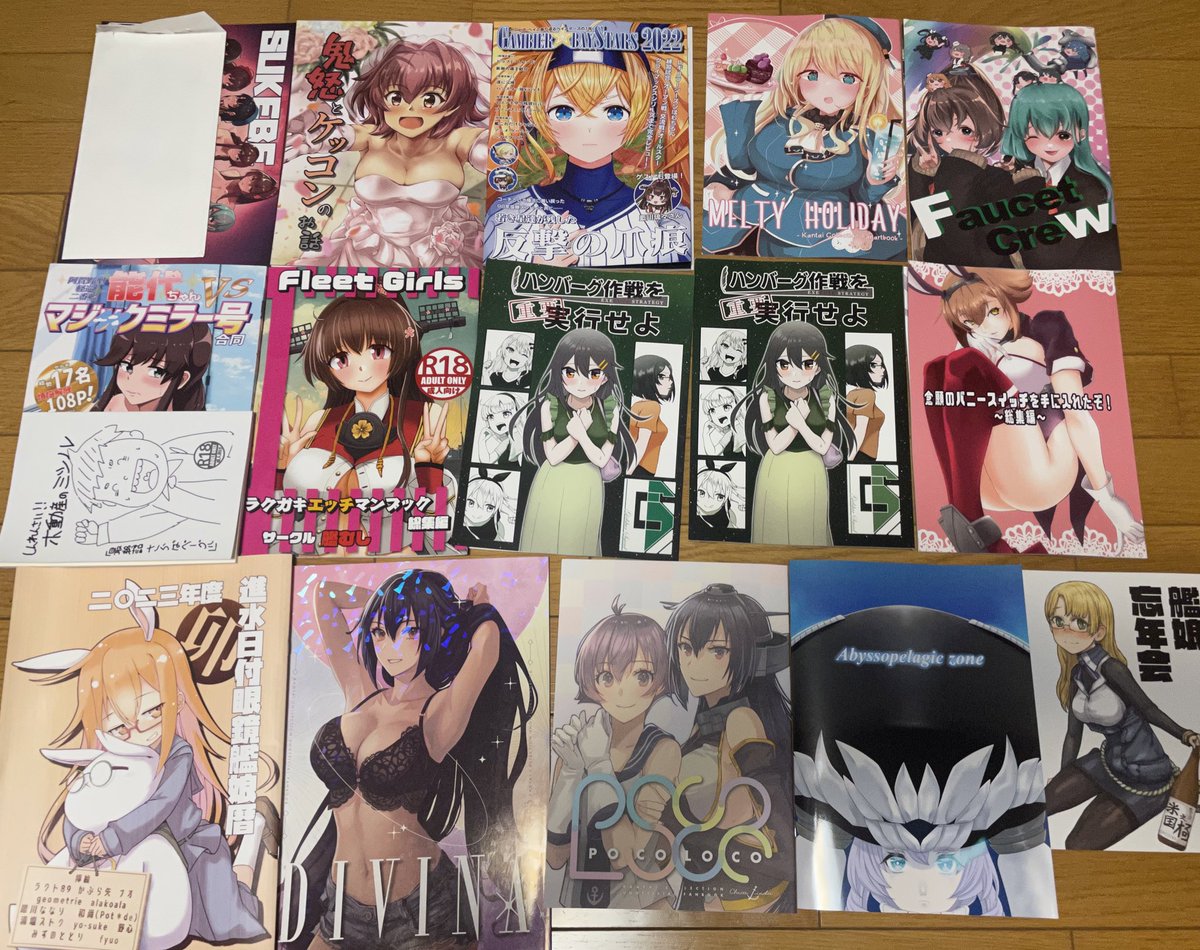 遅くなりましたがコミケ戦果です。
新刊交換して頂いたものや購入させて頂いたものまで!
コミケではありがとうございました✨ 