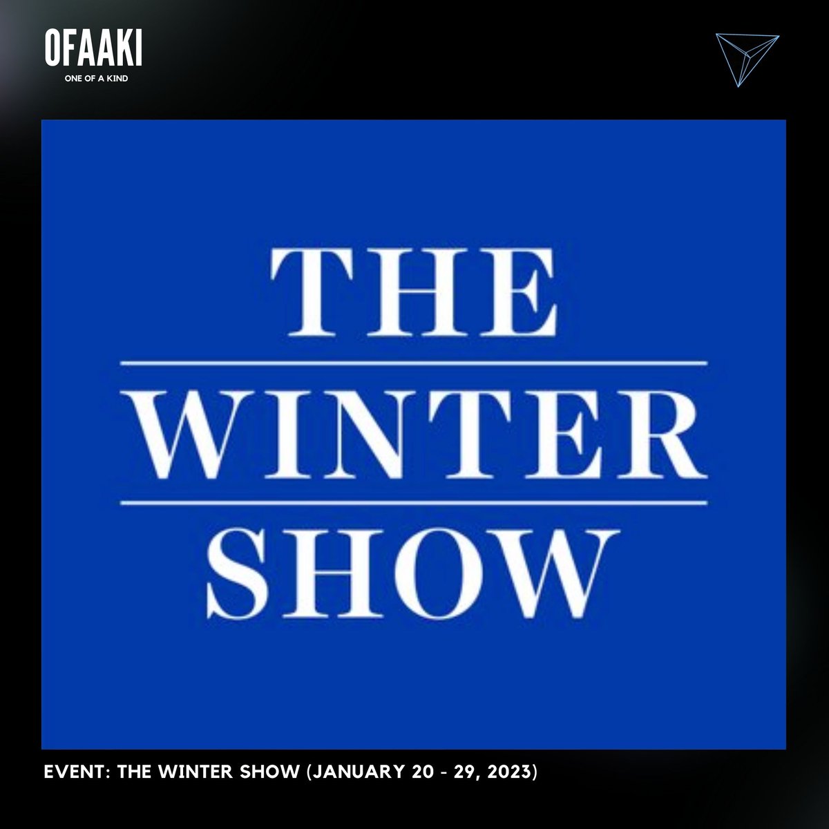 Ofaaki_Art's tweet photo. The Winter Show started in the mid โ50s as a fundraiser for East Side House Settlement. The community-based group serving the Bronx and Northern Manhattan area, emphasizes education and technology as means of escaping poverty and unlocking doors to career opportunities.
#OFAAKI https://t.co/SB3VPMRCl8