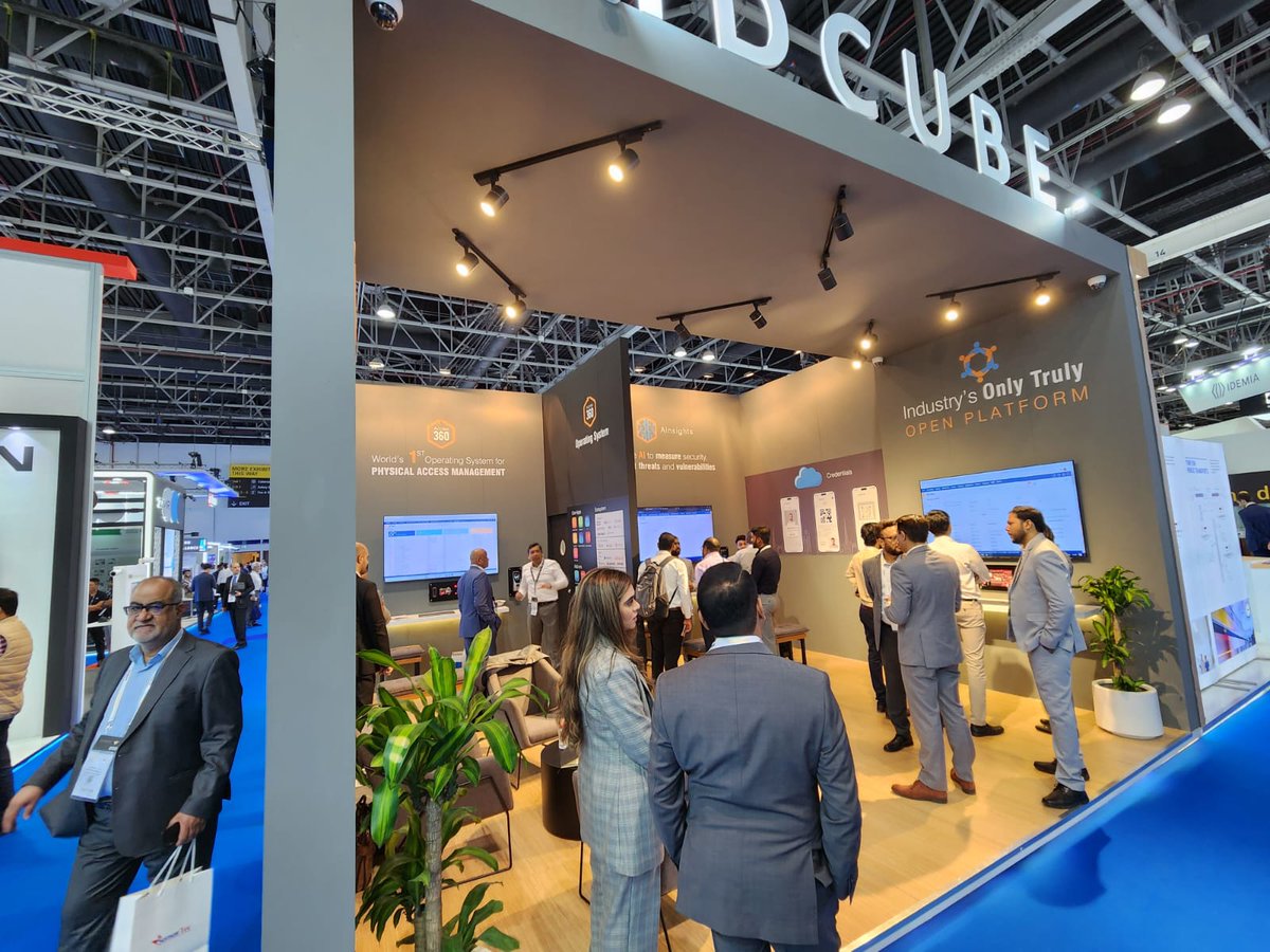 idcubesystems's tweet photo. 📣 Day 2 kickstarted at @IntersecExpo 2023!
After an overwhelming response on day one, we are fully enthusiastic to welcome our guests at the IDCUBE booth.
Visit our #booth: Sheikh Saeed Hall1, S1-C33, to experience the latest in #ai  &amp; #ml based #accesscontrol solutions https://t.co/WKjf0yEC9w