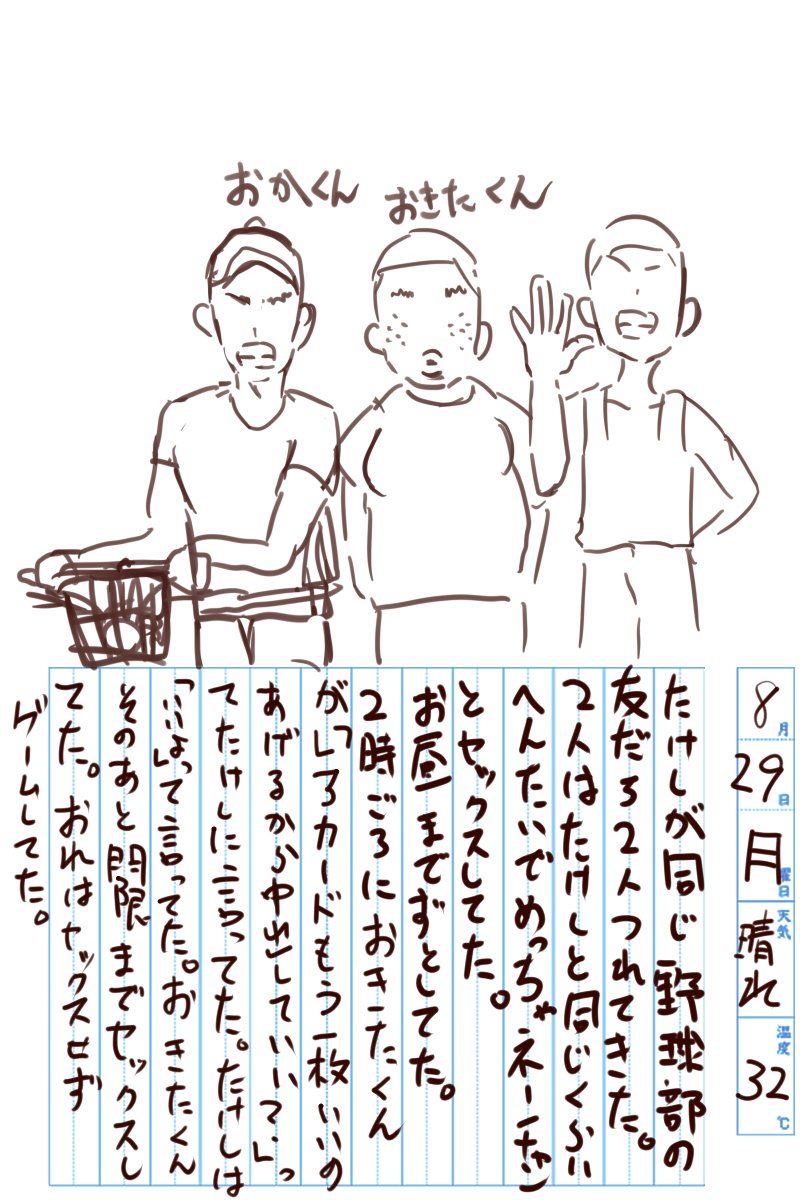 らいおんねーちゃんと近所の悪ガキ催眠絵日記④
たけしの友達編 