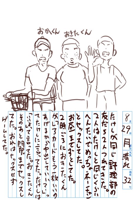 らいおんねーちゃんと近所の悪ガキ催眠絵日記④
たけしの友達編 