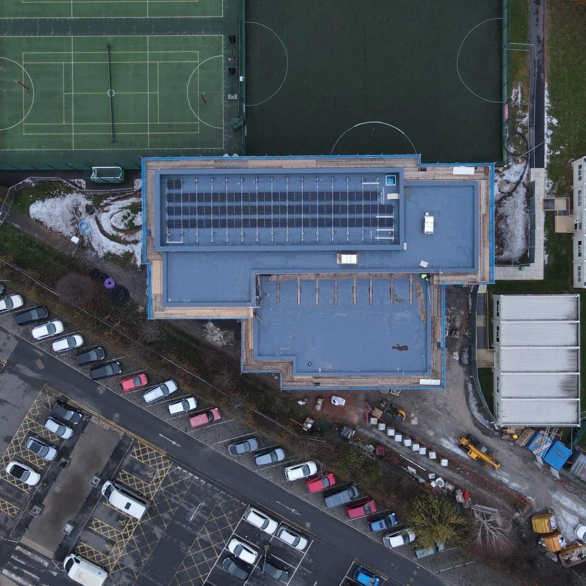 Aerial view of our current progress on site at Hereford Sixth Form College #hereford #herefordshire #Construction
