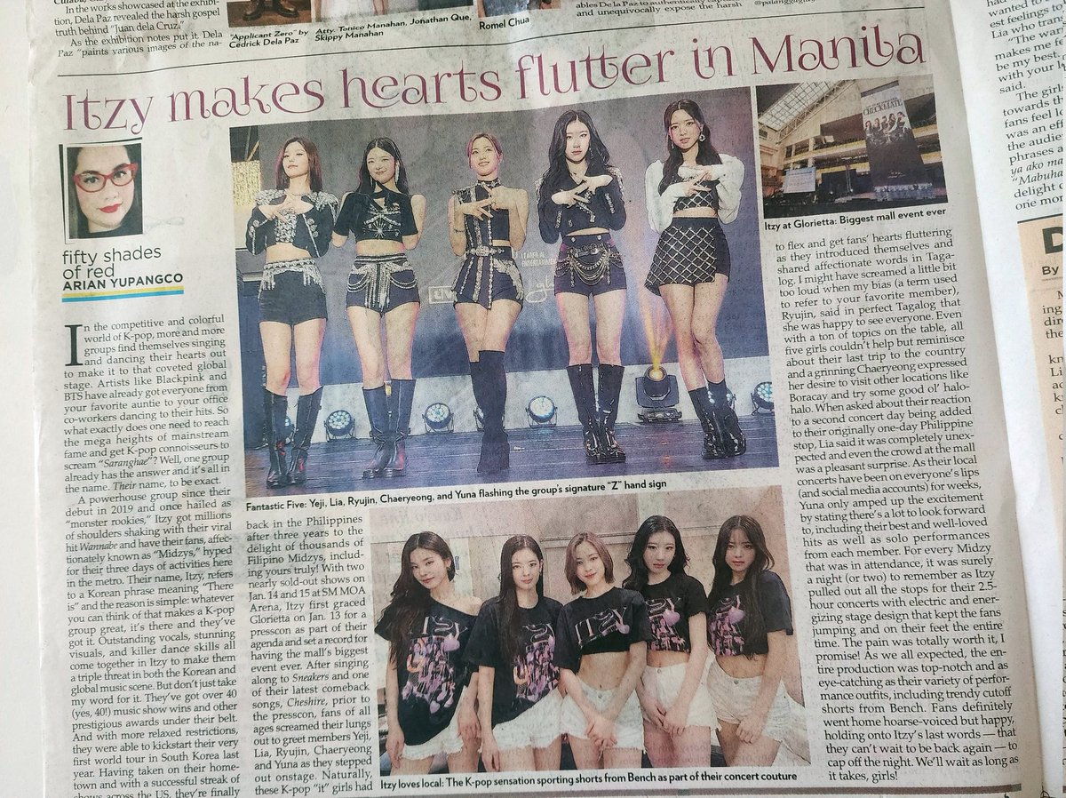 dvamonster's tweet photo. My article on @ITZYofficial in The Philippine Star is out!!! Hope you guys can get yourselves a copy, and of course, I hope you all like it. By a Midzy, for Midzys. This was so fun to write and I hope I'll get to do it again when they come back. @PhilstarNews @philstarlife https://t.co/GIxc5p3KSF