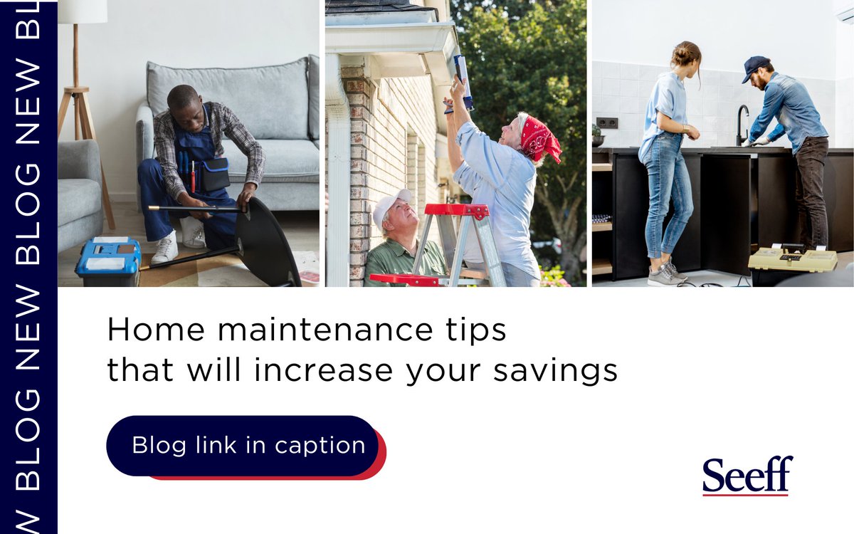 SeeffGroup's tweet photo. If you care about something, you take care of it. Your home also needs care and attention, but it can be an overwhelming task. So here are our best home maintenance tips: https://t.co/hRe6XssSfm
#homemaintenance #seeff https://t.co/5Za2mBfON2