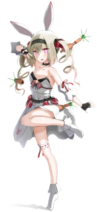 某ぺこちゃんの兎化計画により兎化した息根とめる。#とめアート 