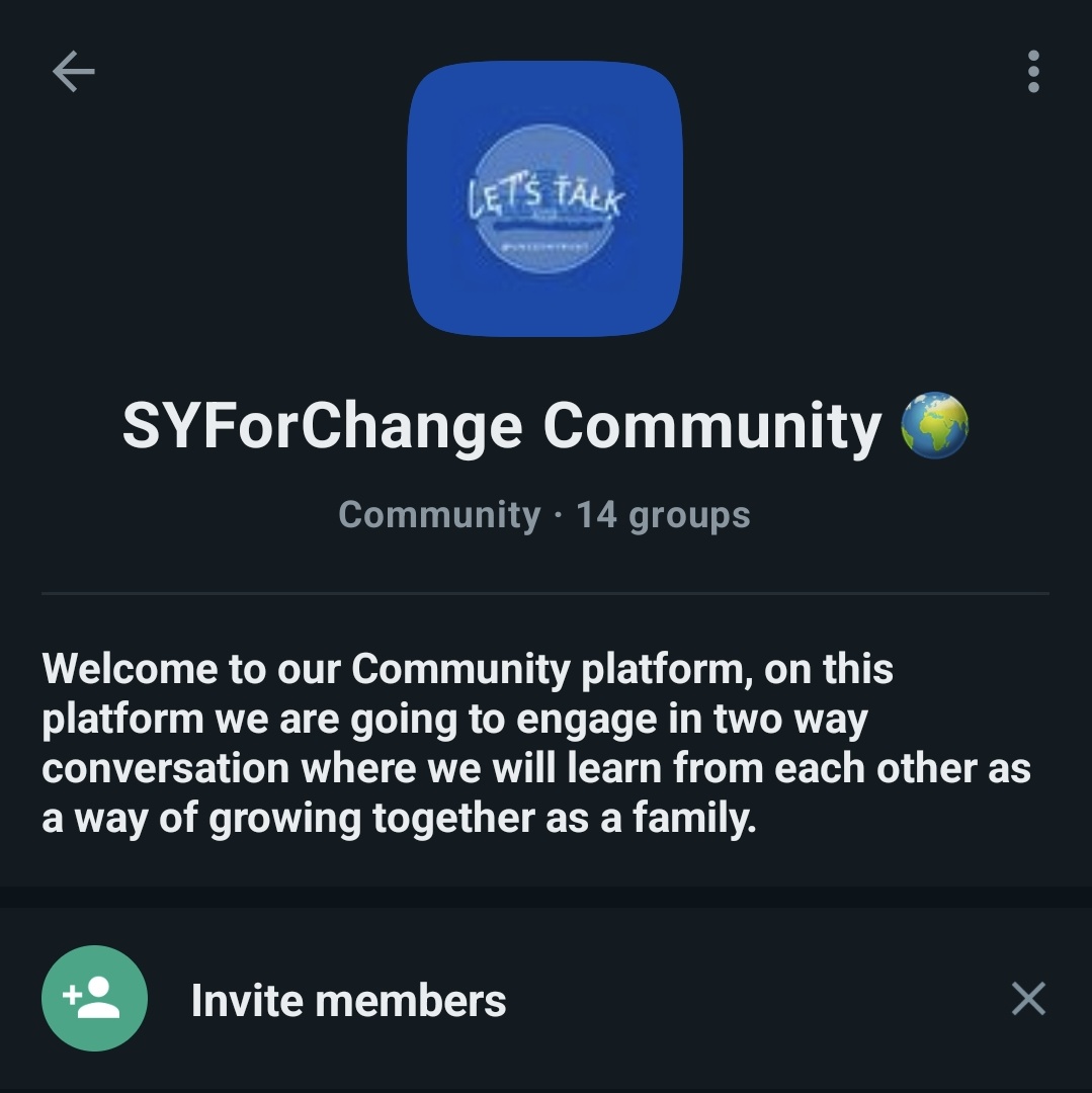 UNIZIMTRUST's tweet photo. We may not consistently post on our Social Media however be guaranteed that on our WhatsApp #SYForChange Community we will always share life changing opportunities with you. We urge you to join so that you dont miss out 😊 here is the link to the Community https://t.co/ATqolLRqrY https://t.co/P4r95HPWuw