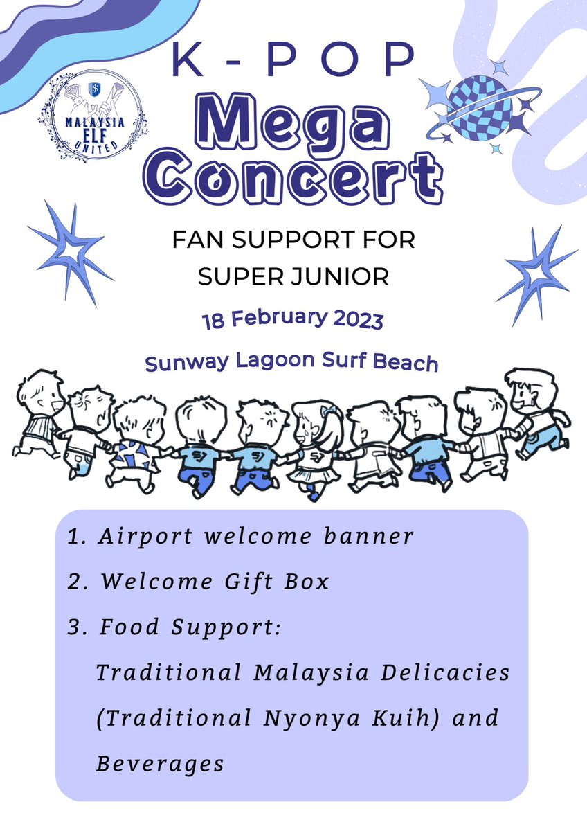 myelfunited's tweet photo. Dear ELF,

✨We are happy to announce our official Fan Support for #SUPERJUNIOR and Fan Project for E.L.F. during KPOP Mega Concert this coming 18th February! 🥳💙

Pls help us share this information around so many ELF will know 💙

(Approved by organiser and artist management)✨ https://t.co/PBKzz0mQ7X