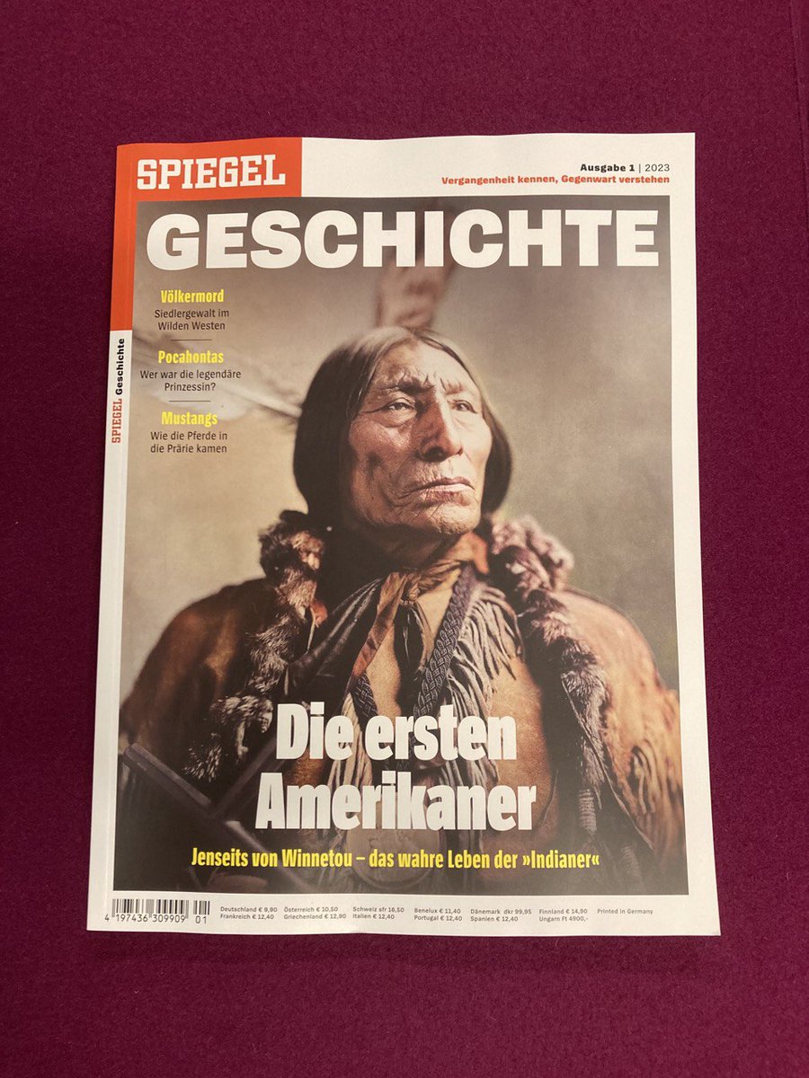 Die letzten Monate habe ich viel über die nordamerikanische Geschichte gelernt. Herausgekommen ist die neue <a href="/SPIEGEL_Gesch/">SPIEGEL Geschichte</a>-Ausgabe. Sie spannt den Bogen von den ersten eiszeitlichen Einwanderern über die deutsche Faszination für #Winnetou bis zur US-Innenministerin <a href="/DebHaalandNM/">Deb Haaland</a>