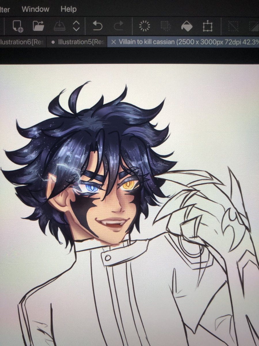 SoupMonarchArt's tweet photo. Wip wip (bonus point if you know what he’s from 🥰) #villaintokill #cassianlee #webtoon #fanart #wip https://t.co/UeZi2vyJqf
