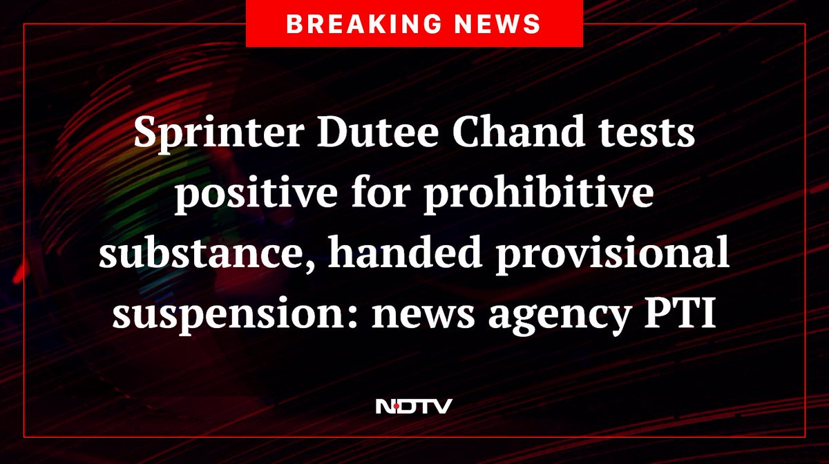 ndtv's tweet image. #DuteeChand