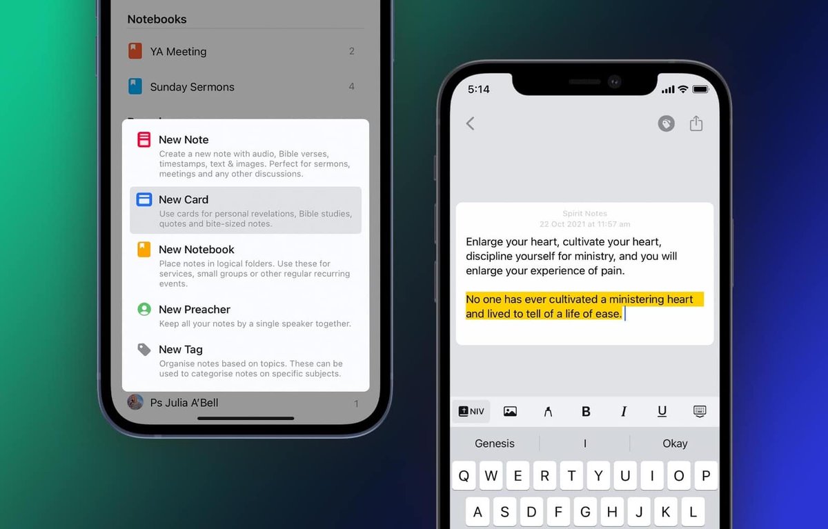 spiritnotesapp's tweet photo. v1.2 - We’ve added a whole new type of note for personal revelations, Bible studies, quotes and bite-sized thoughts. https://t.co/t4XD1KBOF8