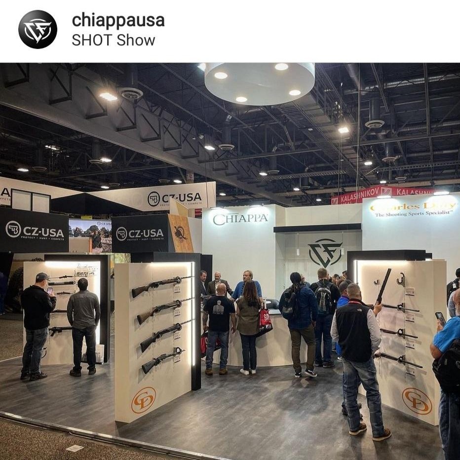 Great first day at SHOT Show. If you’re here be sure to stop by Booth 12853! 
#shotshow #ChiappaFirearms #rhinorevolver #littlebadger #newproductalert #lasvegas #whathappensinvegas #shotshow2023 #ChiappaFirearms #gundaily #pewpew #pewpewlife #gunsofinsta… instagr.am/p/CnjNBcusR0P/