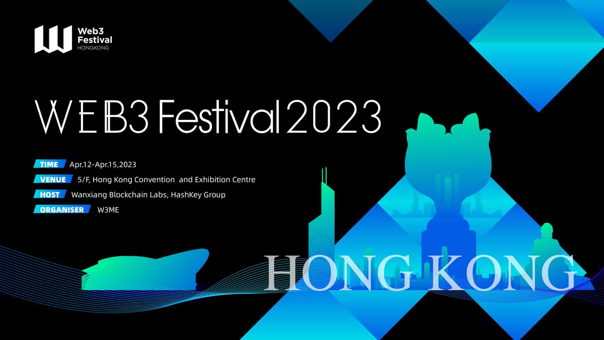Hong Kong Web3 Festival co-hosted by <a href="/WXblockchain/">Wanxiang Blockchain</a> and <a href="/HashKeygroup/">HashKey Group</a> and organized by W3ME will take place from Apr.12 to Apr.15 at HKCEC. Looking forward to meeting top industry leaders and Web3 lovers there!
For more details, please go to:
wxblockchain.medium.com/hong-kong-web3…