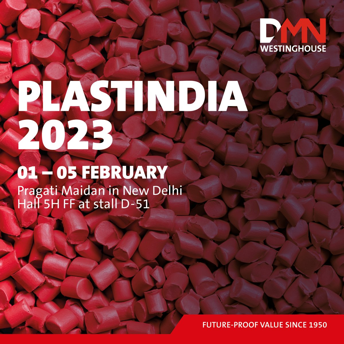 DMNWESTINGHOUSE's tweet photo. Excited to announce we're at Plastindia 2023! Join us 1st-5th Feb in Pragati Maidan in New Delhi, Hall 5H FF at stall D-51 to see our innovative solutions for the Plastics industry. #plastindia #dmnwestinghouse #india #plastics https://t.co/mPPAsgTJ7s