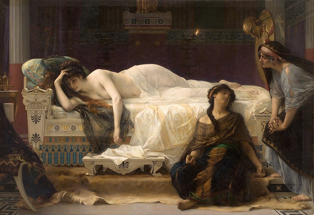 TheSchoolOfLife's tweet photo. We are ready for love when we can accept that everyone we could get together with would be trouble in some very substantial ways. (Alexandre Cabanel, Phaedre, 1880) https://t.co/1E9i1KvFlM