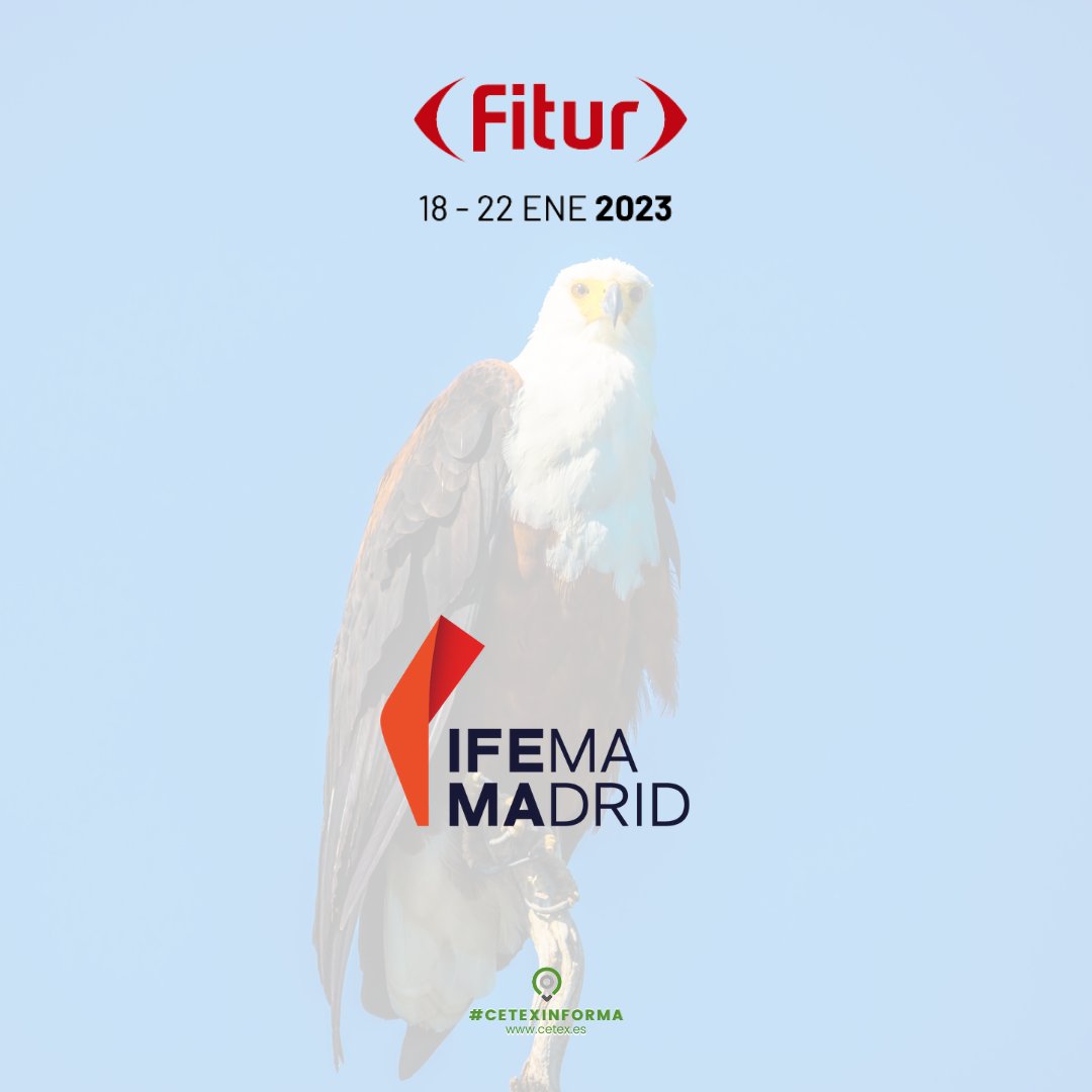 #CetexInforma 🗓️ Cetex estará presente en #FITUR2023 acompañando y representando al sector turístico y hostelero de Extremadura.
<a href="/fitur_madrid/">FITUR</a> comienza hoy hasta el domingo, 22 de enero.
#representatividadsectorial