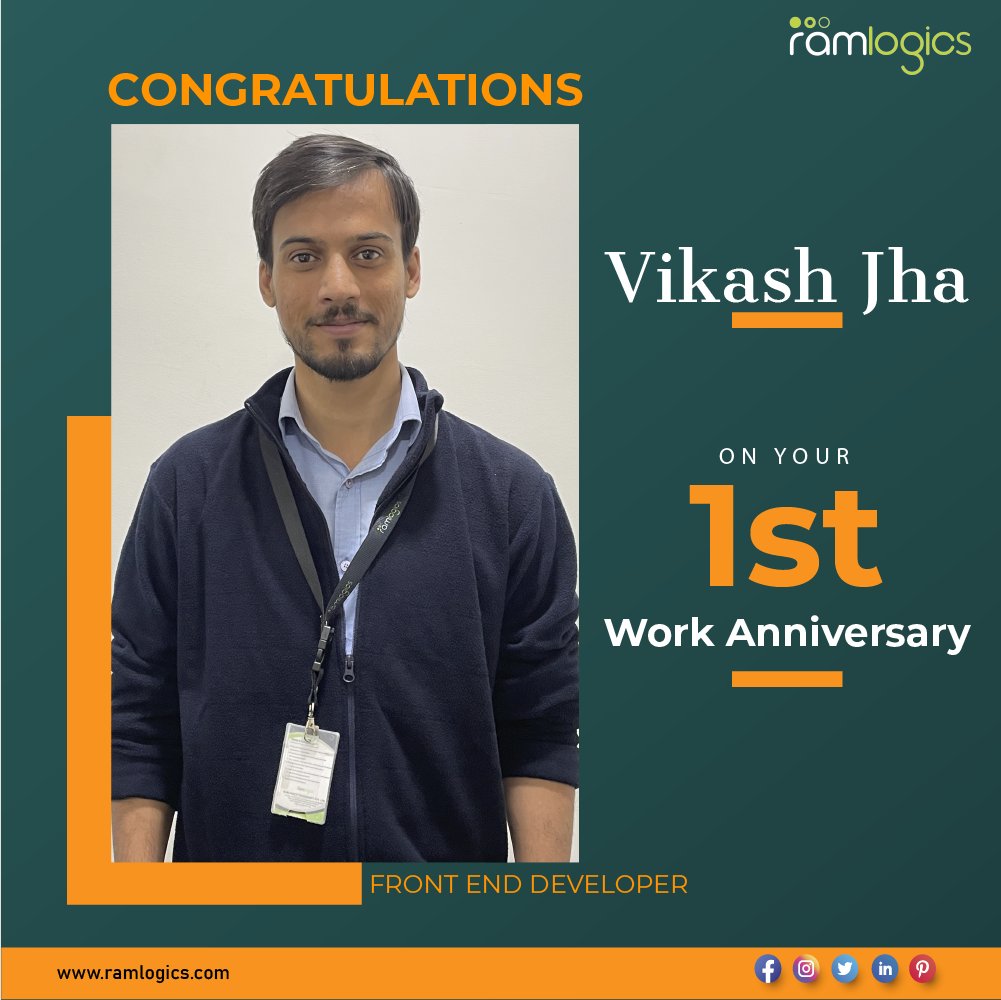 ramlogics18's tweet photo. It feels just like yesterday since you started working with us, whereas it's already been a year.
We must acknowledge that you have come a long way as a professional in our organization, and we appreciate your efforts. With our best compliments on your first anniversary, we pray https://t.co/E2UecA6vqQ