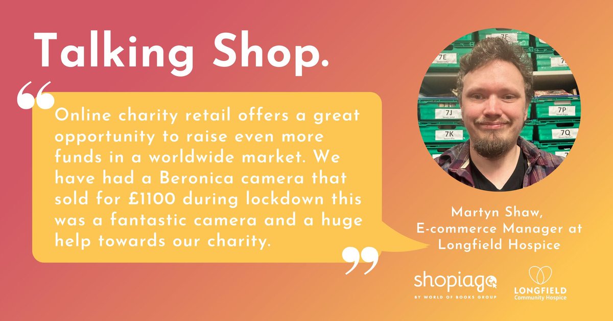 This week on Talking Shop, we’re profiling @longfieldcare E-commerce and Systems Manager Martyn Shaw for his work raising even more charity funds through online charity retail.

To get involved in Talking Shop, submit your entries here: bit.ly/3fjKeRp

#talkingshop