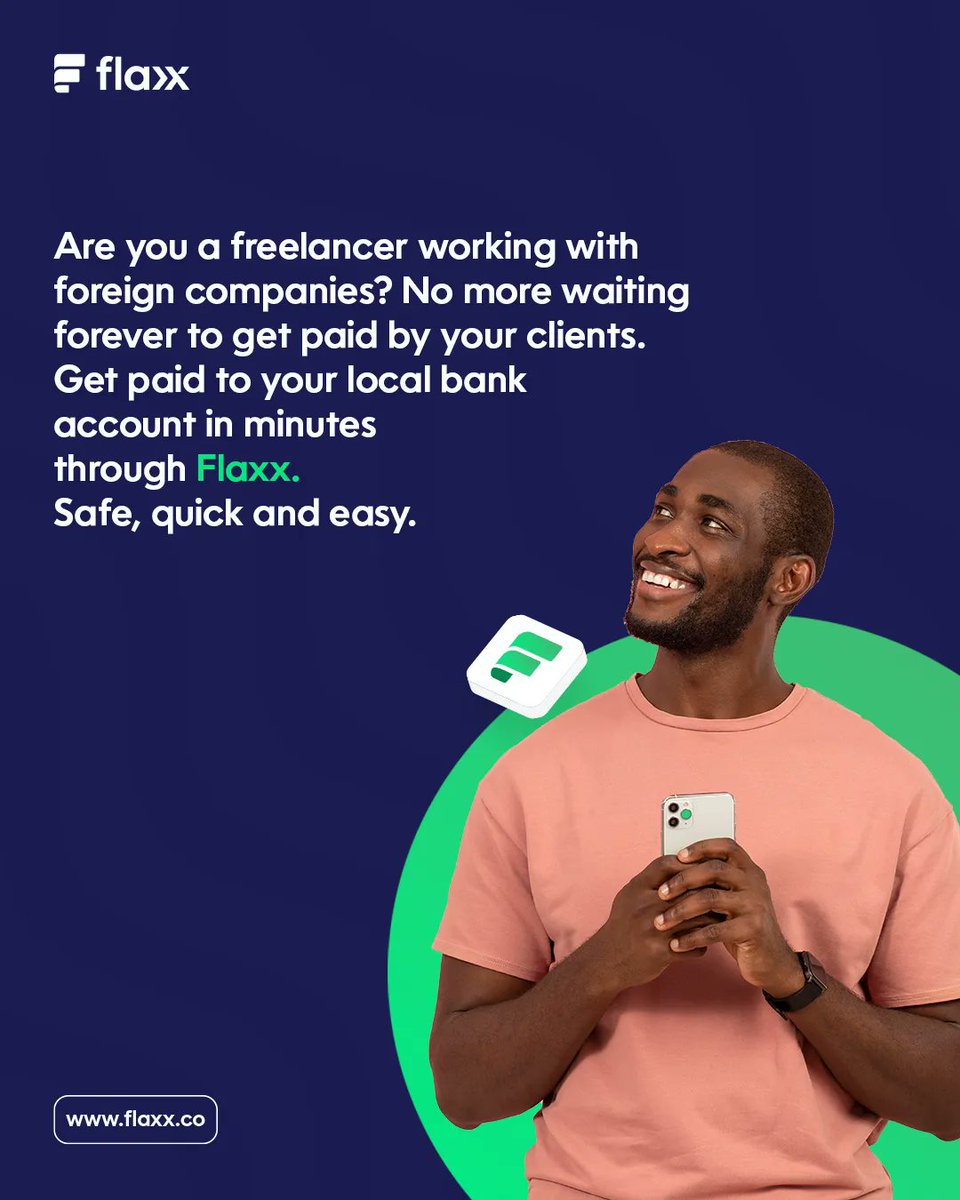 flaxxfinance's tweet photo. Say goodbye to long wait times for international payments. Flaxx allows freelancers to get paid quickly and easily to their local bank account. #freelancing #internationalpayments #Flaxx #finance #payment #GetPaidWithFlaxx https://t.co/g0oZIaNAGW