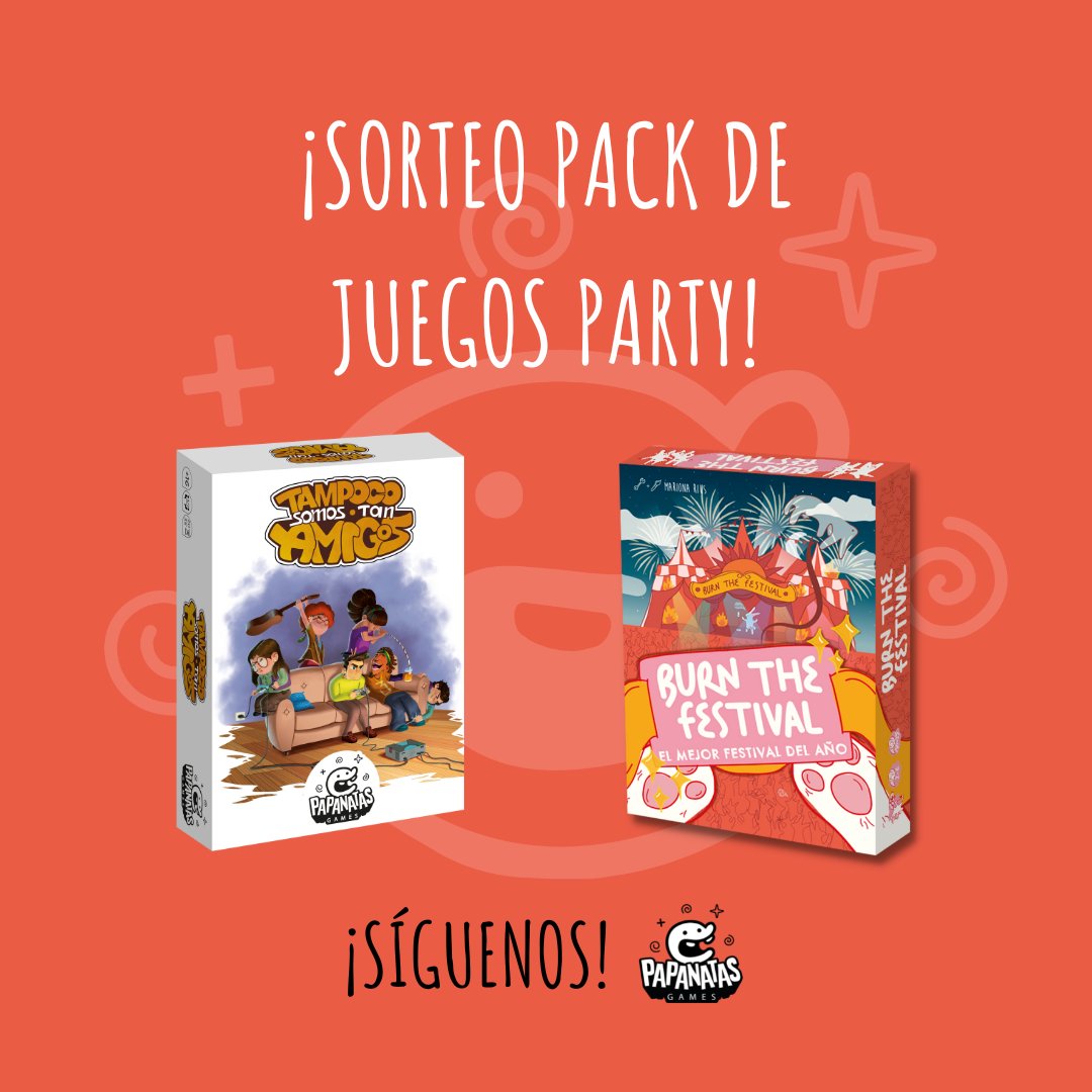 ¡Hagamos la cuesta de enero más llevadera! 📈 🤭

Sorteamos 1 pack de Burn the Festival y Tampoco Somos Tan Amigos en nuestro perfil de Instagram. 🤩

Te dejo el link por aquí 🔽
instagram.com/papanatasgames…