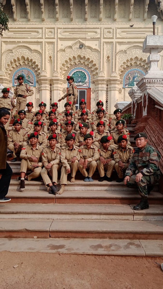 34_ncc's tweet photo. 60xNCC Cdts visit Raj Campus at Rajnagar and  Class conducted by 18th Bn SSB Rajnagar https://t.co/HmU9v9fYdt