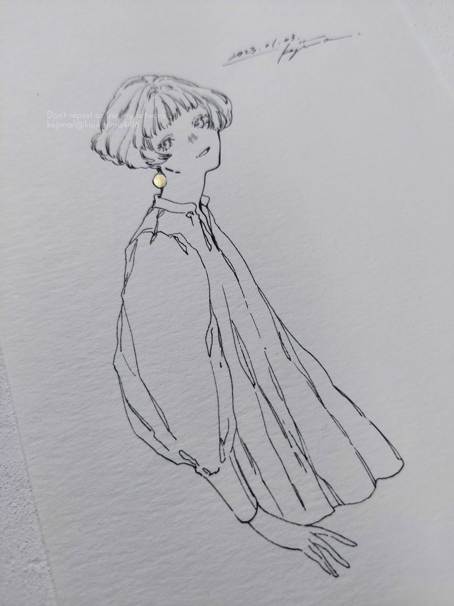 「」|小嶌❇個展4/1(土)〜4/13(木)のイラスト