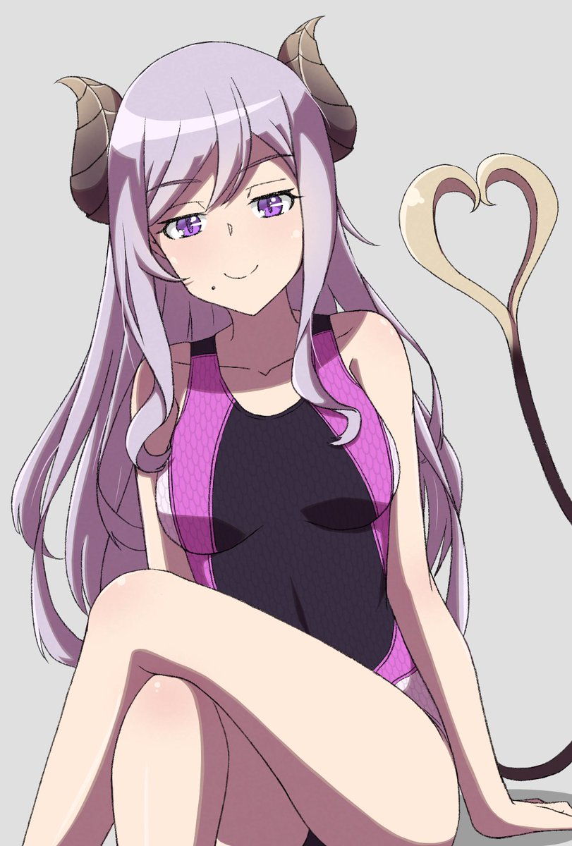 「競泳水着メアリちゃん #メアリのメモリー 」|クシャ🦀❤️のイラスト