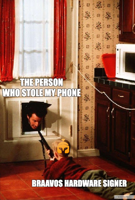 st1ng2002's tweet image. What is Hardware Signer? Unique Braavos wallet technology designed to protect your crypto assets. I believe that there is no more noteworthy technology for wallets, it has become almost impossible to hack or lose data from a wallet!
#uncompromisedsecurity #braavoswallet