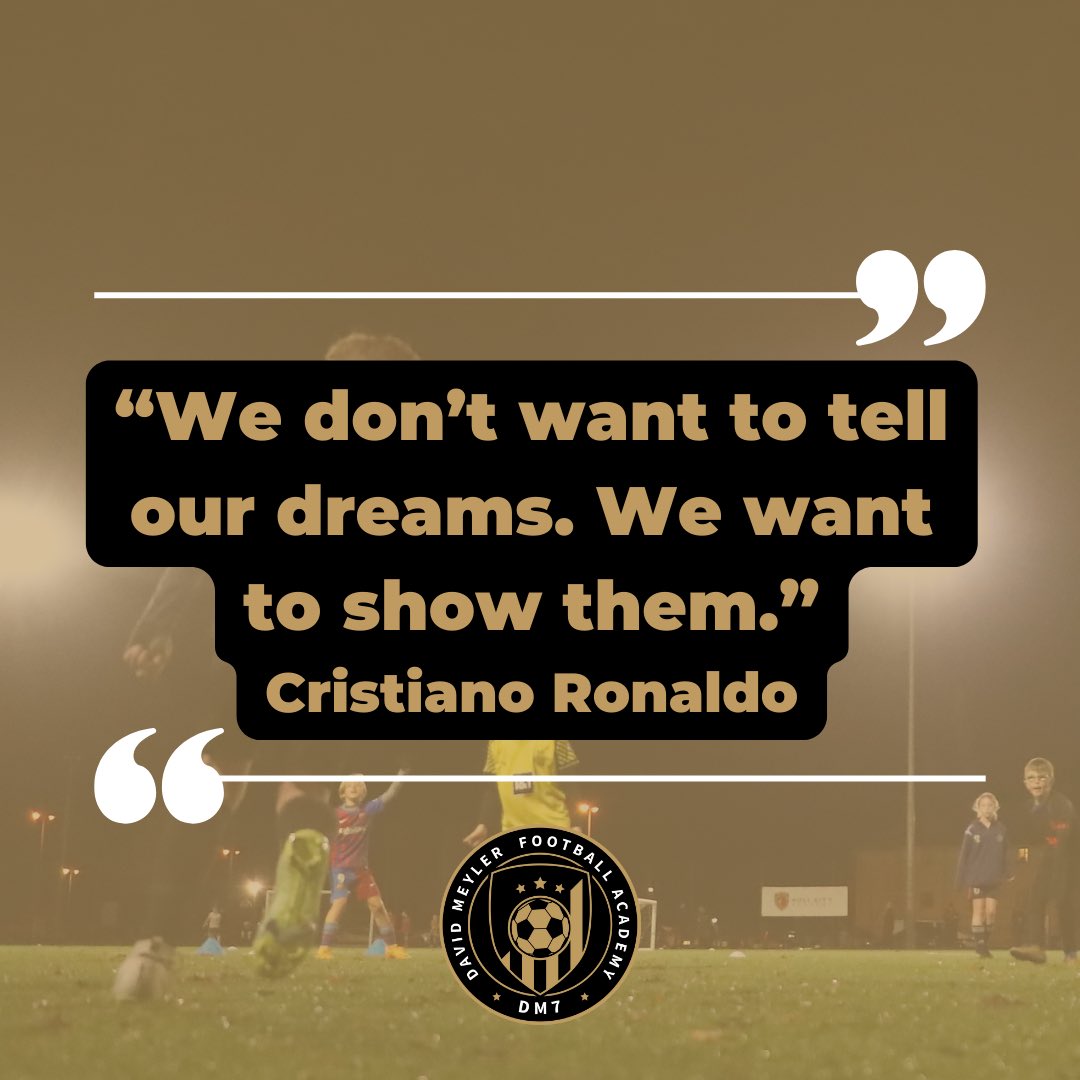 Our team of skilled coaches are here to help your children achieve their aspirations with our bespoke training programme. 

If you’re not already signed up, drop us a DM today to secure your free taster session 📧

#WednesdayWisdom #TeamDM7 #FootballAcademy #Hull #TrainLikeAPro