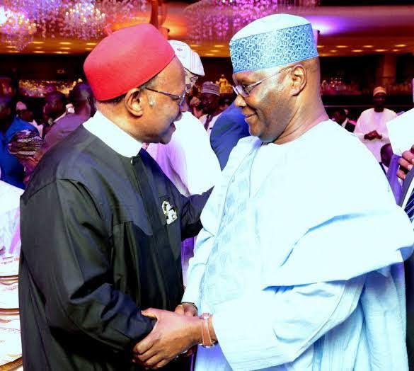 atiku's tweet photo. On behalf of my family and team, I celebrate Chief Emeka Anyaoku, the former Secretary General of the Commonwealth, a seasoned diplomat and patriot, and an enabler of justice and democracy in our country and the African continent on his 90th birthday. https://t.co/VZEeI8t5zQ