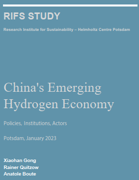 New comprehensive @RIFS_Potsdam report on China's emerging #hydrogeneconomy developed in joint effort with Xioahan Gong and Anatole Boute of @CUHKLaw and @RQuitzow of Research Centre for Sustainability, RIFS Potsdam (formerly IASS Potsdam). Download here: 
publications.iass-potsdam.de/rest/items/ite…