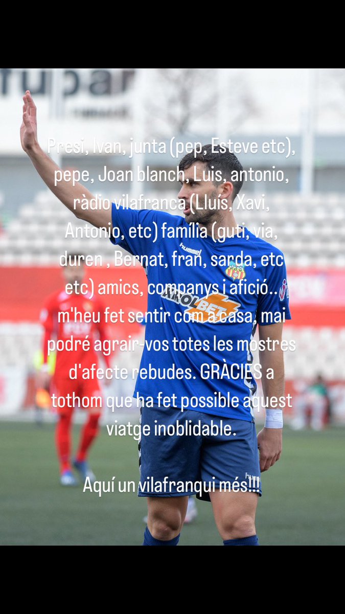 GRÀCIES VILAFRANCA! ❤️