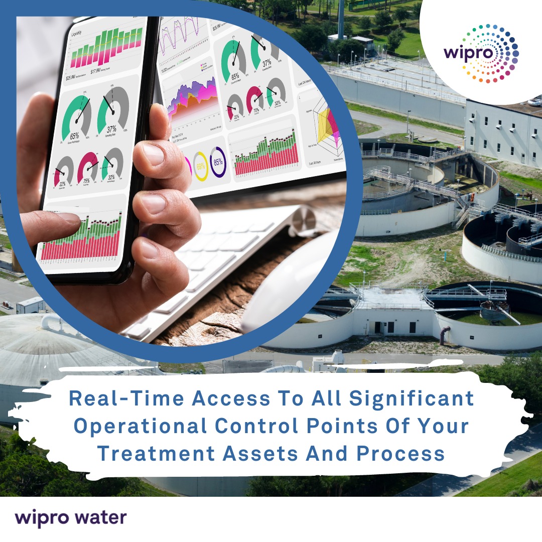 WiproWater's tweet photo. Wipro Water’s #remotemonitoring systems help #lowerrisks and improve operations at water &amp;  #wastewatertreatmentplants. We enable effective remote monitoring by leveraging #technology we have developed to monitor #plantperformance in #realtime.
#wiprowater #operationsmaintenance https://t.co/oKumqHS0VC