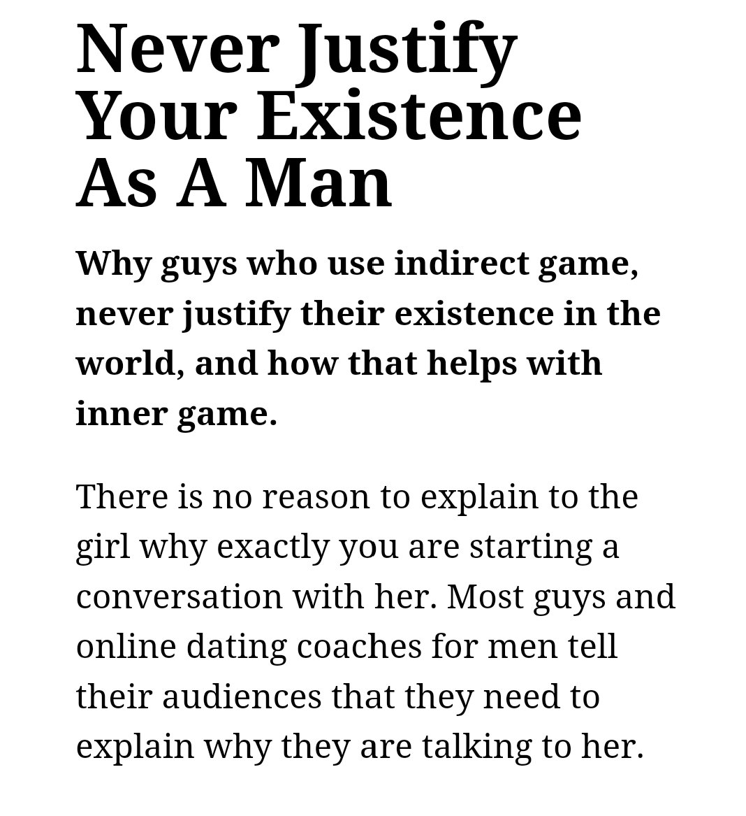 OneMansLifeMis1's tweet image. How indirect game helps with your inner game. onemanslifemission.com/how-indirect-d…
#innergame #daygame