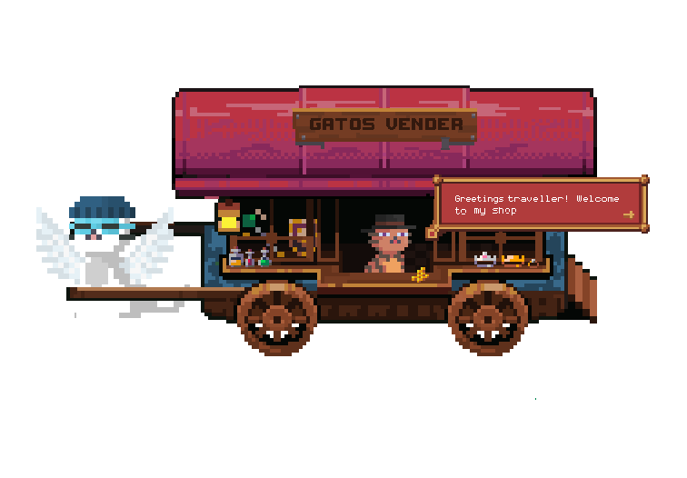 GatoGods's tweet photo. ensure you stop by the Gato vendor to make the most from your gatogod through real life utility 😼

#NFTCommunity #NFTGame #p2e #nft https://t.co/oGbcWuhs1y