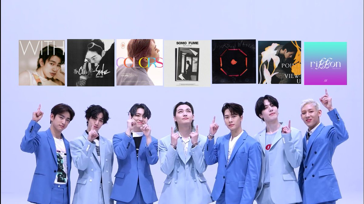 arssevens's tweet photo. got7 members' first solo albums https://t.co/c5I2haFYH1
