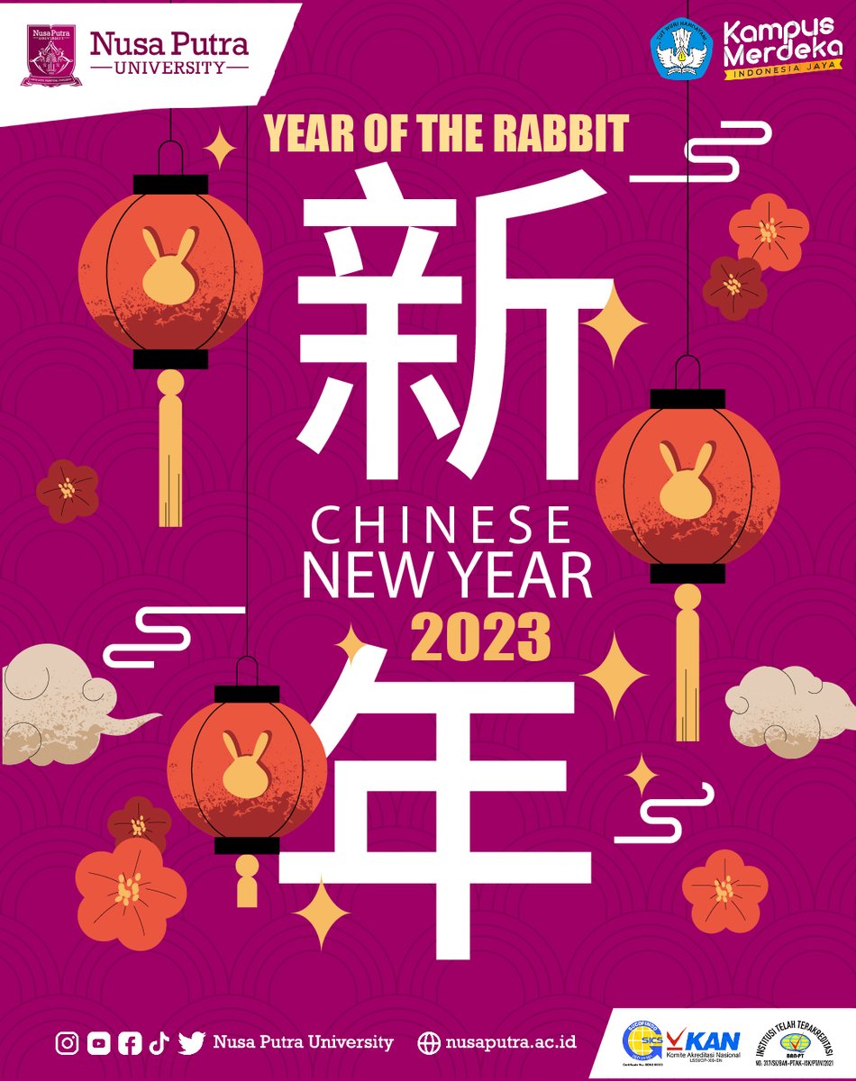 NUSAPUTRA_UNIV's tweet photo. Xin Nian Kuai Le, Gong Xi Fa Cai!
Selamat tahun baru Imlek 2023, Semoga segala yang indah dan terbaik senantiasa mengKaruniai sepanjang tahun!
#ChineseNewYear2023 #GENUSIAN https://t.co/tuzL0Q29zF