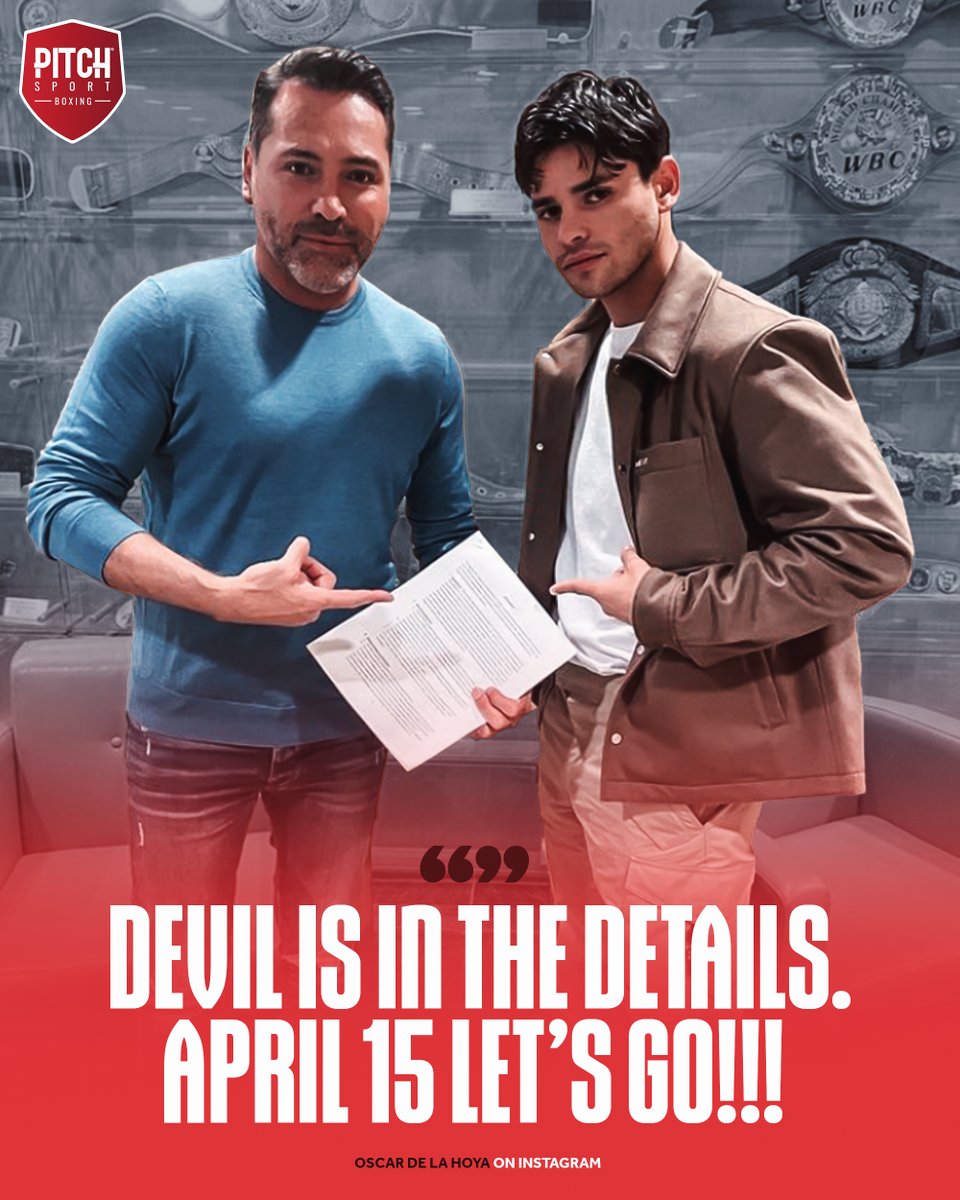 It appears the fight is finally within reach 👀

Download #pitchboxing today 📲onelink.to/8zhkmg

#Boxing #boxingfans #delahoya #RyanGarcia #GervontaDavis #DavisGarcia