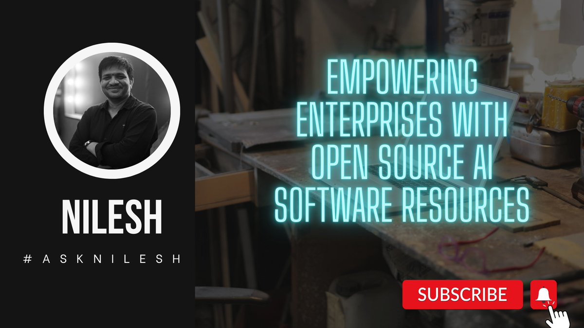 AskNilesh's tweet photo. Check out my latest article: Empowering Enterprises with Open Source AI Software Resources
 https://t.co/K7bNGV93AR via @LinkedIn 
#AI #ArtificialIntelligence https://t.co/LUPPgDQnrB