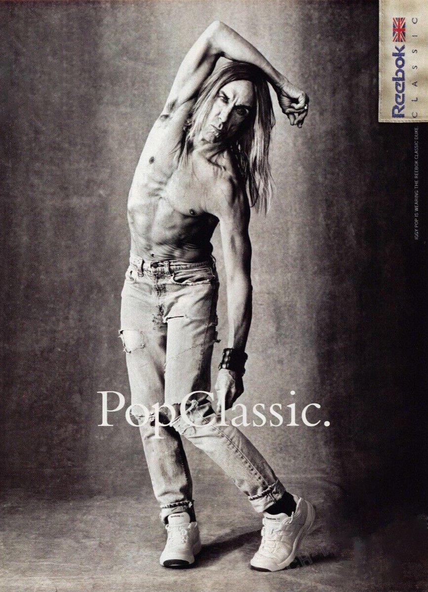 Vintage AD : Iggy Pop X Reebok - 2001

#Reebok #Classic #Shoes #Pop #Iggy #IggyPop #2000s #Print #Advertisement #Ad  #thestooges #popclassic #sneakers #sneakersaddict #rock #iwannabeyourdog #vintagead #vintageadvertising #retro #retroads