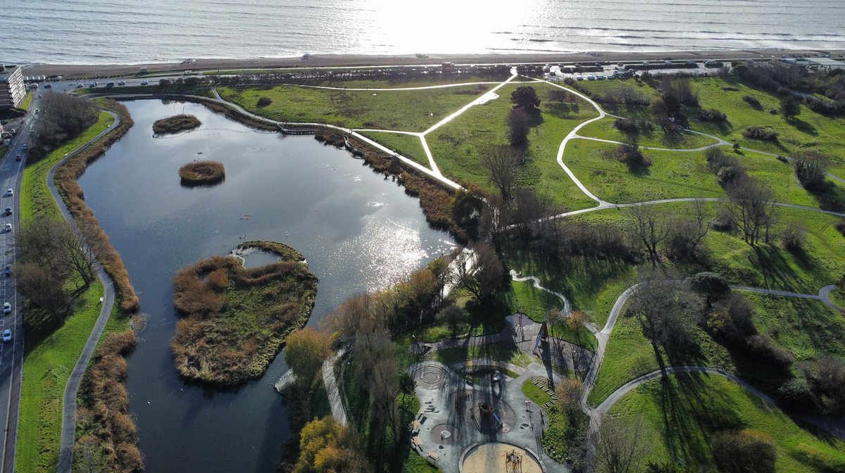 BlakedownLandsc's tweet photo. With the new accessible paths and adventure play nearing completion, we are reaching the final stages of the transformation of #BrooklandsPark

Soon we will commence the soft landscaping install to include native shrub &amp; tree planting
@adurandworthing @TMLA3 
#publicrealm #parks https://t.co/Eyhq1LY2lu