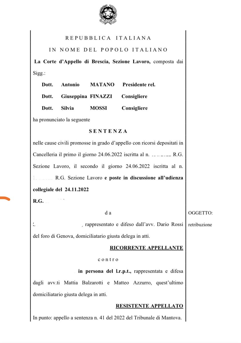 ant_lamberti1's tweet photo. Corte App. Brescia 24/11/2022: L’indennità di trasferta prevista dal CCNL Logistica ha natura retributiva e deve essere computata nella base di calcolo del TFR. -> https://t.co/G5Xgcq74Cy https://t.co/3hRkSrdDbe