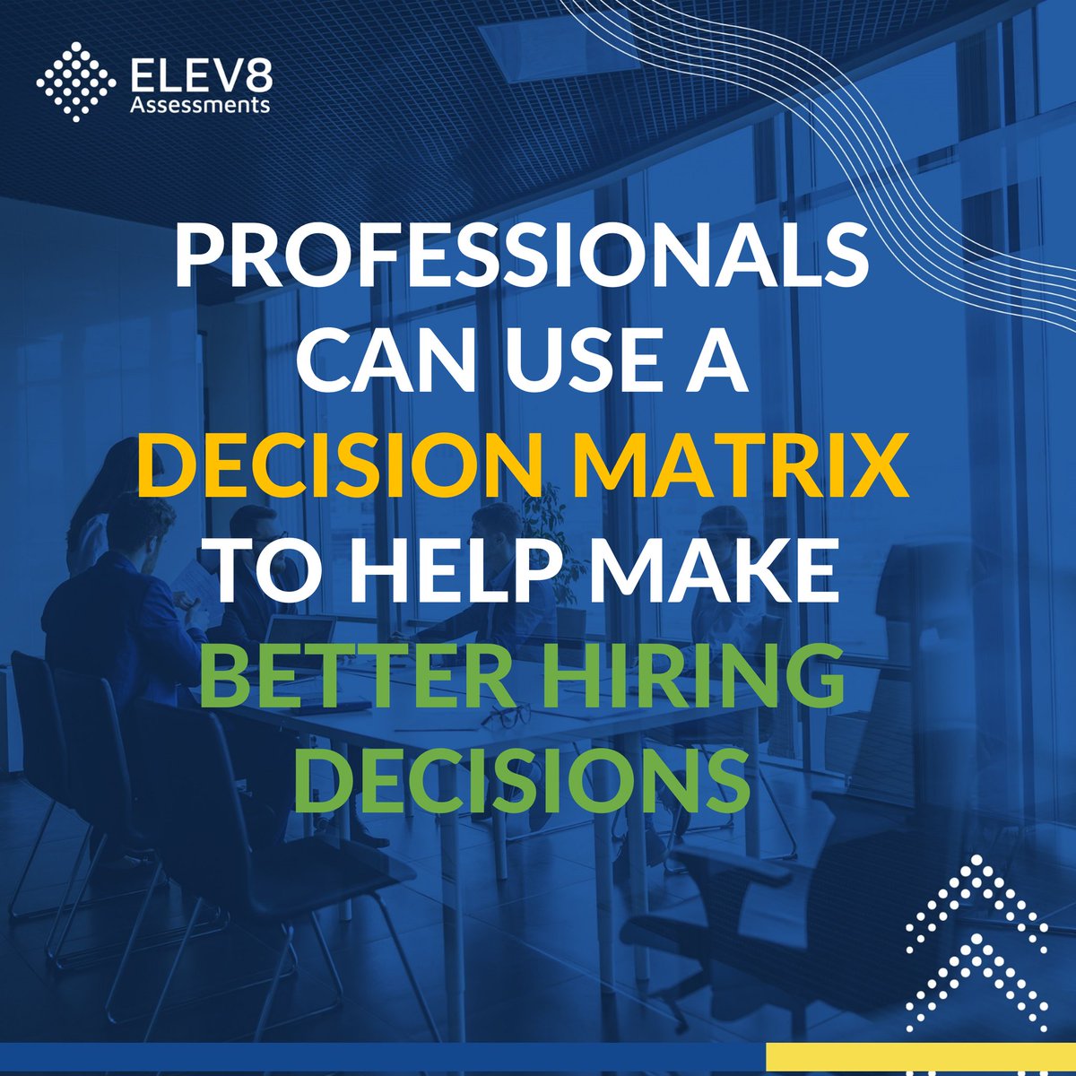 Elev8Assessment's tweet image. Professionals can use a decision matrix to help make hiring decisions a piece of cake! Matrix frameworks can summarize and analyse quantitative data, using a tabular approach. This framework helps to sort data by themes as well as cross-cases. 

#Elev8_Assessments #Decisionmatrix
