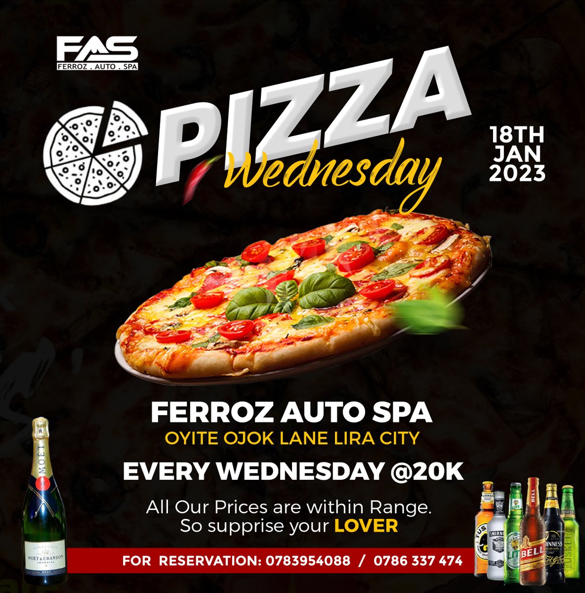 FerrozLounge's tweet image. Its Pizza 🍕 day!!
Pizza craving? Come to Ferroz Auto Spa &amp;amp; Lounge today and experience the distinctive taste of our pizza.
Every Wednesday @ 20k
#Pizzawednesday
#FerrozAutoSpa