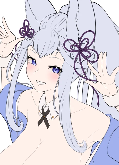 wip3 ソシエの線画と色置きまで可愛く描けてきてる 