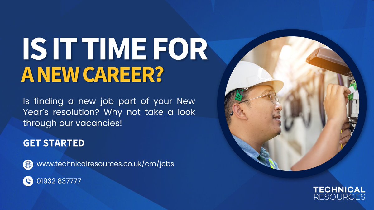 technicalresltd's tweet image. That time has come around again. New year, new me. Resolutions are drifting around about finally sticking to that gym routine, giving up snacks, or reading more.

But what about your career? Why not take a look through our vacancies: postly.app/gZl