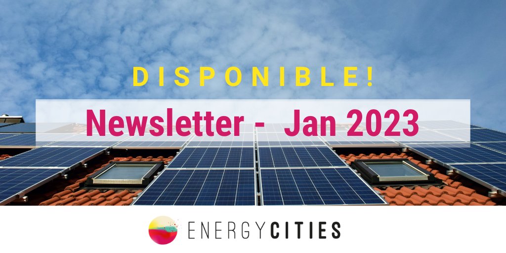 energycities's tweet photo. Notre première newsletter de l'année est là ! 🙌Découvrez notre agenda politique 2023, les dernières mises à jour de notre campagne #LocalStaff4Climate, nos nouveaux membres... et plein d'autres choses 💥 https://t.co/fQZamS5gmd https://t.co/Xk4HwgEtxI