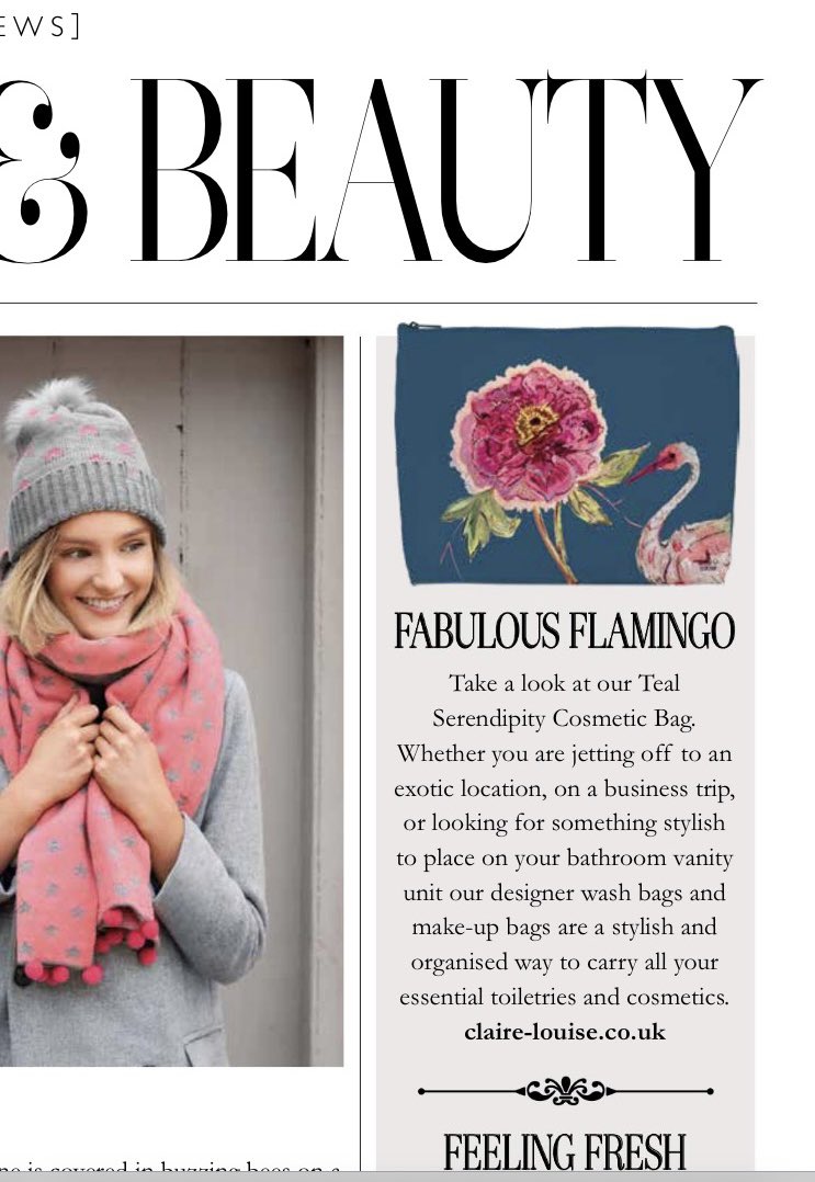 ClaireLouiseH's tweet photo. Thank you to journalist, Lisa Wade and Press Loft for featuring our ‘Teal Serendipity Cosmetic Bag’ in LIFE Magazines.
https://t.co/O5VaTrHbjl
#lifemagazine #ChelseaLife #wheninLondon #presscoverage #bags #thankyou #Londonmagazines https://t.co/inH1vUeMgn